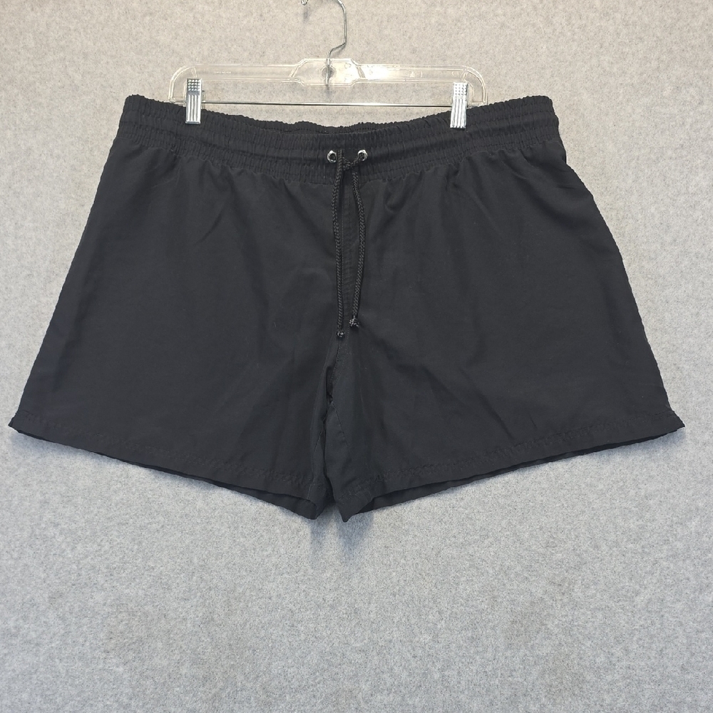 Ava & Viv Black Drawstring Shorts Women’s Plus Size 16W 18W